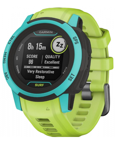 Смарт часовник Garmin - Instinct 2 S Surf, 40mm, зелен/син - 2